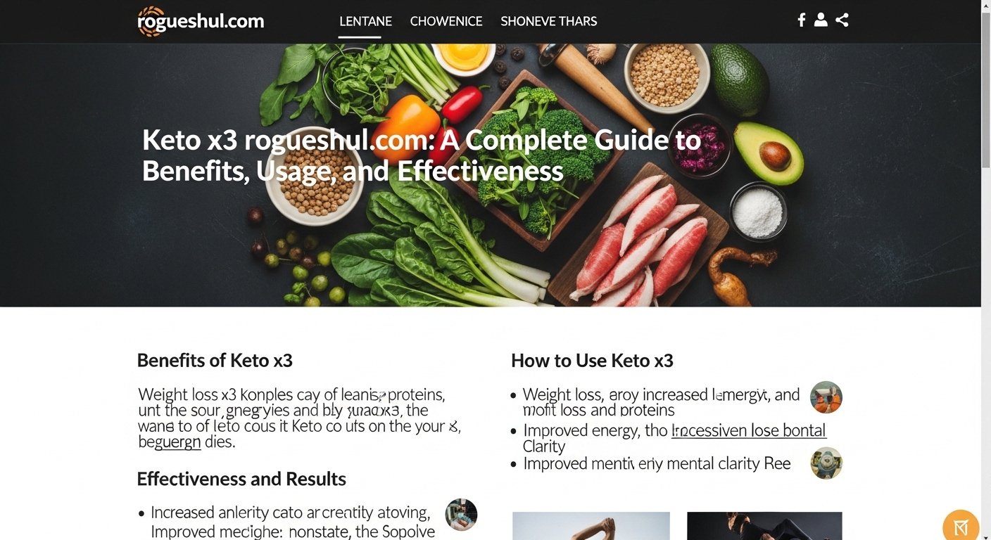 Keto x3 rogueshul.com